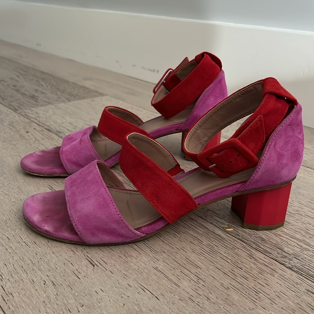 Magro Cardona Pink and Red Heels (size 39)